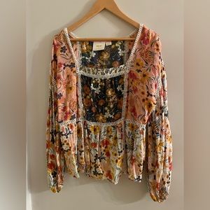 Floral Bohemian Women's Top